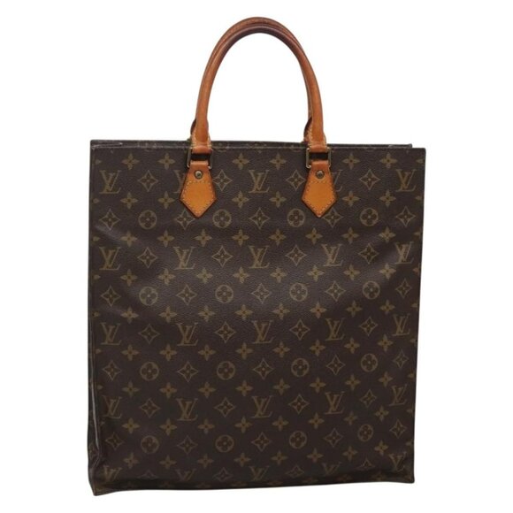 LOUIS VUITTON Monogram Sac Plat Hand Bag M51140 LV Auth 132679 - Picture 1 of 16
